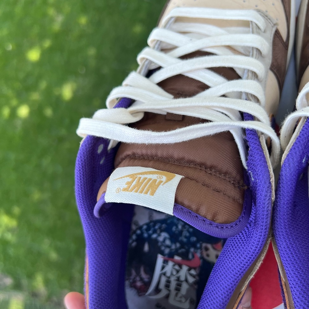 Nike Purple and Brown Sneakers with White Accents
